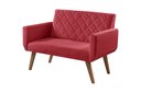 Ver imagem 1 de Poltrona Namoradeira 2 Lugares Anabelle Unidecor Vermelho