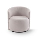 Ver imagem 1 de Poltrona Giratória Orgânica Ayla Bouclé