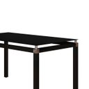 Ver imagem 2 de Mesa Tubular Malva 107x70 cm Com Tampo De Vidro Temperado Preto Artefamol 9560/11302 - PRETO FOSCO/V