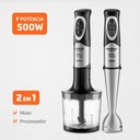 Ver imagem 2 de Mixer Mondial Power Premium Preto/inox 500w 127v - M-07