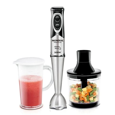 Mixer Mondial Power Premium Preto/inox 500w 127v - M-07