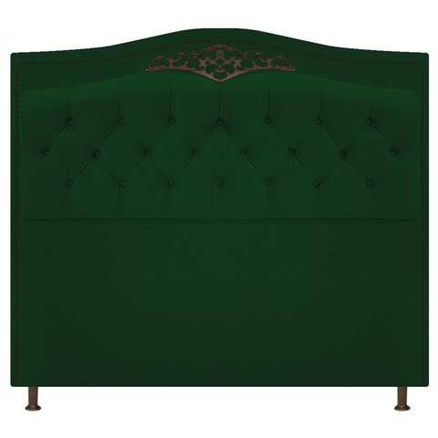 Cabeceira Imperio 100 cm Suede Verde