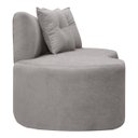 Ver imagem 3 de Sofá Orgânico Plaza 2 Lugares 145cm Bouclê - Sofa Store:bouclê Cinza