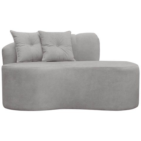 Sofá Orgânico Plaza 2 Lugares 145cm Bouclê - Sofa Store:bouclê Cinza