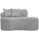 Ver imagem 1 de Sofá Orgânico Plaza 2 Lugares 145cm Bouclê - Sofa Store:bouclê Cinza