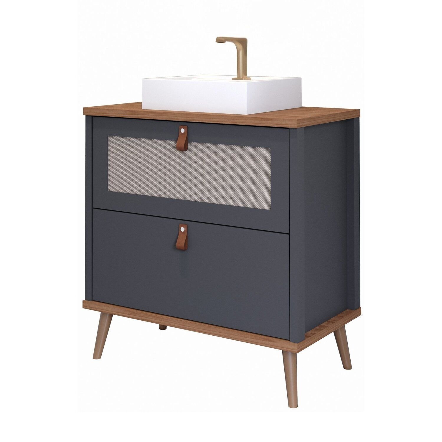 Gabinete para Banheiro com Cuba Mily Espresso Móveis - 2
