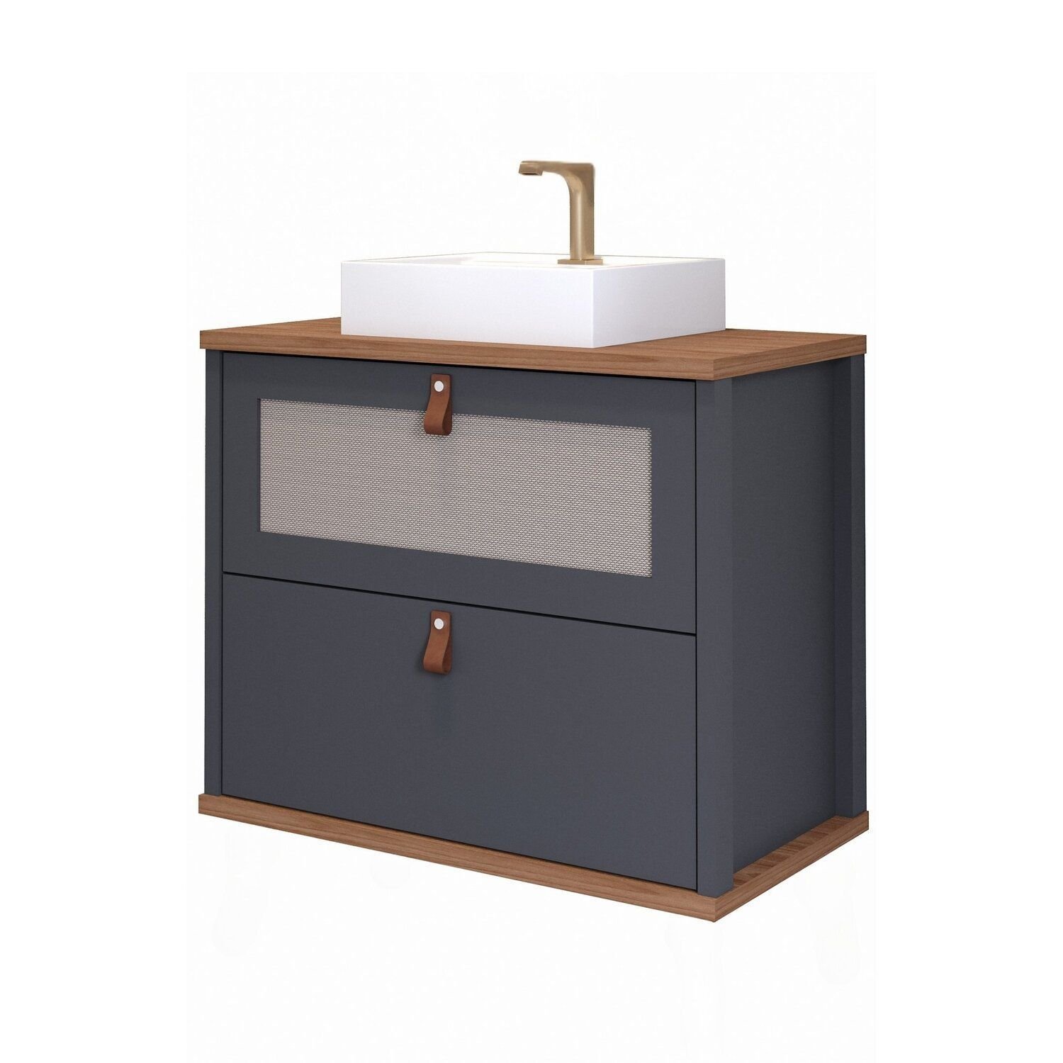 Gabinete para Banheiro com Cuba Mily Espresso Móveis - 6