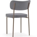 Ver imagem 4 de Cadeira Decorativa Sala de Jantar Melina Base Arena L02 Suede Cinza - Lyam Decor