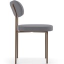 Ver imagem 2 de Cadeira Decorativa Sala de Jantar Melina Base Arena L02 Suede Cinza - Lyam Decor