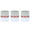 Kit 3 Vasos Branco/cobre Cimento 9x11x9cm - 1