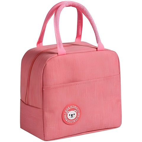 Bolsa Lancheira Térmica 4l Rosa para Marmita e Viagem