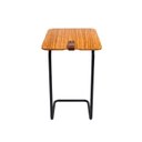 Ver imagem 4 de Mesa de Apoio Lateral 70 x 40 cm Noruega Cinamomo e Preto