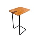 Ver imagem 2 de Mesa de Apoio Lateral 70 x 40 cm Noruega Cinamomo e Preto