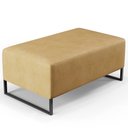 Ver imagem 1 de Puff Decorativo para Sala de Estar Cléo W01 Base de Ferro 90 Cm Couríssimo Fendi Lyam Decor
