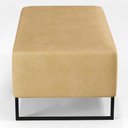 Ver imagem 6 de Puff Decorativo para Sala de Estar Cléo W01 Base de Ferro 90 Cm Couríssimo Fendi Lyam Decor