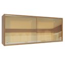 Ver imagem 1 de Armário Aéreo Madesa 2 Portas de Correr Vidro Reflex para Cozinhas Glamy, Lux e Reims Rustic Cor:Rus