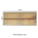 Ver imagem 2 de Armário Aéreo Madesa 2 Portas de Correr Vidro Reflex para Cozinhas Glamy, Lux e Reims Rustic Cor:Rus