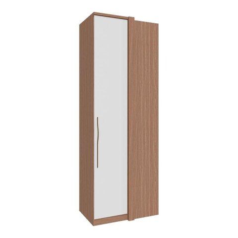 Modulo Canto Reto 841mm Setiba Plus Rimo Carvalho/branco