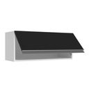 Ver imagem 5 de Armário de Cozinha Aéreo 100% MDF 70 cm 1 Porta Basculante Branco/Preto Acordes Madesa