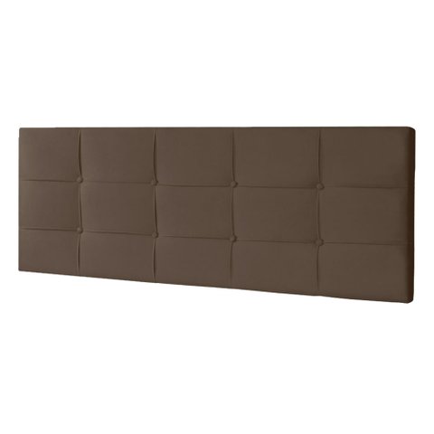 Cabeceira Painel Solteiro 0,90m Roma Suede - Pallazio Marrom