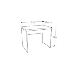 Mesa Presidente Retangular 900x600m Espessura Tampo 40 Mm Atacadao Moveis Escritorio - 4