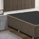 Ver imagem 2 de Base Cama Box Casal com Bau 1,38x1,88 Mts Valentina Vilajo: Suede Marrom