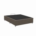 Ver imagem 3 de Base Cama Box Casal com Bau 1,38x1,88 Mts Valentina Vilajo: Suede Marrom