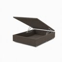Ver imagem 5 de Base Cama Box Casal com Bau 1,38x1,88 Mts Valentina Vilajo: Suede Marrom