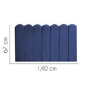 Ver imagem 2 de Painel Estofado Luxo Nuvem Alanis 140cm Casal para Cama Box Corino Azul Marinho - Gat Magazine