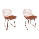 Ver imagem 1 de Kit 2 Cadeiras Bertoia Cobre com Assento Cobre