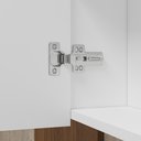Ver imagem 4 de Armário Aéreo para Banheiro 100cm com 02 Portas e Espelho Malbec B06 Branco - Lyam Decor