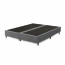 Ver imagem 3 de Base para Cama Box Queen Bipartida Cecília Vilajo em Suede Cinza – 1,58 x 1,98 m