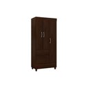 Ver imagem 1 de Guarda Roupa Solteiro 3 Portas e 2 Gavetas Wind Ébano Touch - Demóbile