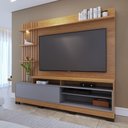 Ver imagem 1 de Rack com Painel para TV até 65 Polegadas com 1 Porta e LED Multimóveis Crcol-RCP023 Madeirado/