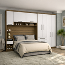 Ver imagem 1 de Guarda Roupa Dormitório Modulado Casal Queen 1,58 M Paris Luciane M14:branco