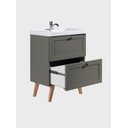 Ver imagem 6 de Gabinete para Banheiro com Cuba 60cm Retro MDF Verde Milano - On Móveis