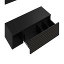 Ver imagem 4 de Penteadeira Camarim Joy 1 Gaveta com Espelho MDP-MDF Preto Peternella Móveis 90cm