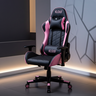 Cadeira Giratória Gamer Kl3 - Preto e Rosa - 1