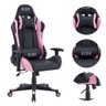 Cadeira Giratória Gamer Kl3 - Preto e Rosa - 6