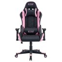 Ver imagem 3 de Cadeira Giratória Gamer Kl3 - Preto e Rosa