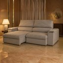 Ver imagem 1 de Sofá Konrad Retrátil Reclinável Mônaco 2,10 Metros Bouclê