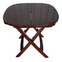 Ver mais imagens de Mesa Dobrável de Plástico Resistente Prática Barata Cor:preta