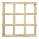 Ver imagem 2 de Kit 4 Treliças Jardim Vertical Pinus 50x50 Cm Natural