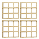 Ver imagem 1 de Kit 4 Treliças Jardim Vertical Pinus 50x50 Cm Natural