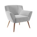 Ver imagem 2 de Poltrona Elegante com Pés Palito Glória Cinza