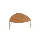 Ver imagem 5 de Conjunto de Mesas de Centro 89cm para Sala 100% Mdf Cor:louro e Luna com Dourado