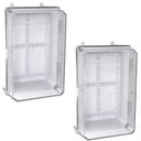 Ver imagem 1 de Kit 2 Caixa Plast C28-18-14cm Fecho (m) Tampa Transparente