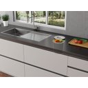 Ver imagem 3 de Lixeira Redonda de Embutir em Inox Acetinado com Balde Plástico de 5l 20505 - Debacco