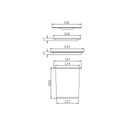 Ver imagem 4 de Lixeira Redonda de Embutir em Inox Acetinado com Balde Plástico de 5l 20505 - Debacco