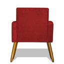 Ver imagem 4 de Kit 2 Poltronas Nina Decorativa Pés Palito -Vermelho